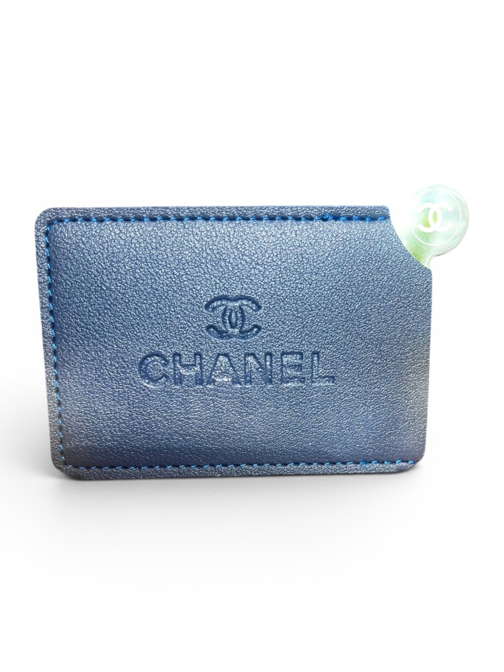 CHANEL Luxury Beauty Gift Set Mirror Card Holder Twilly Scarf Boutique Accessori